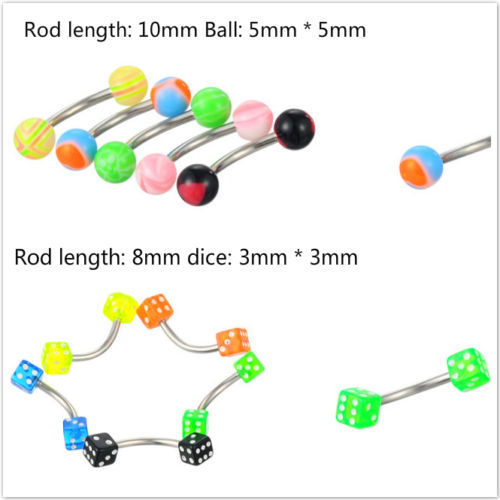 105pcs Wholesale Lip Tongue Eyebrow Nose Studs Navel Belly Rings Body Piercing