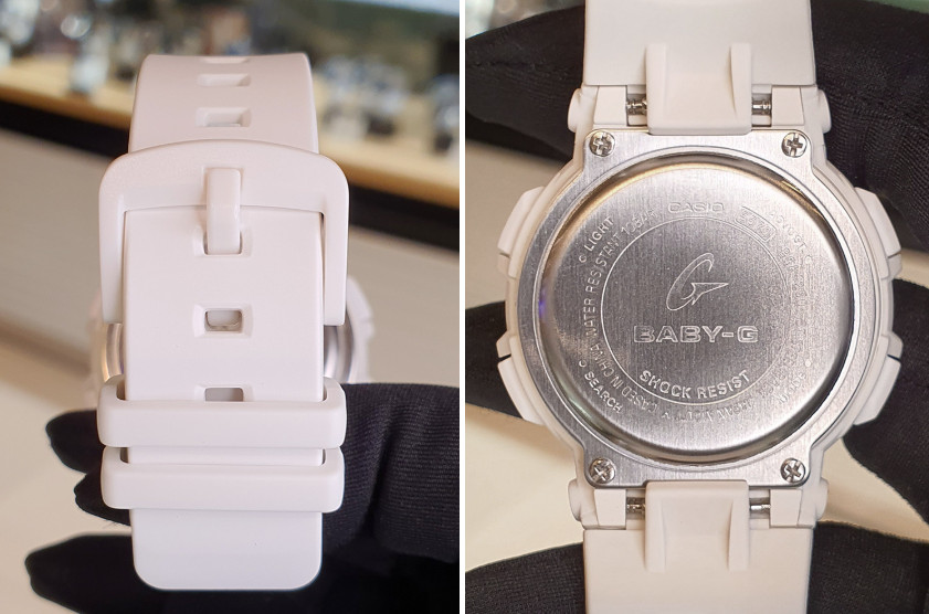 Casio Baby-G BGA-250-7A2DR Beach Traveler White Pink Analog Digital Watch 100M