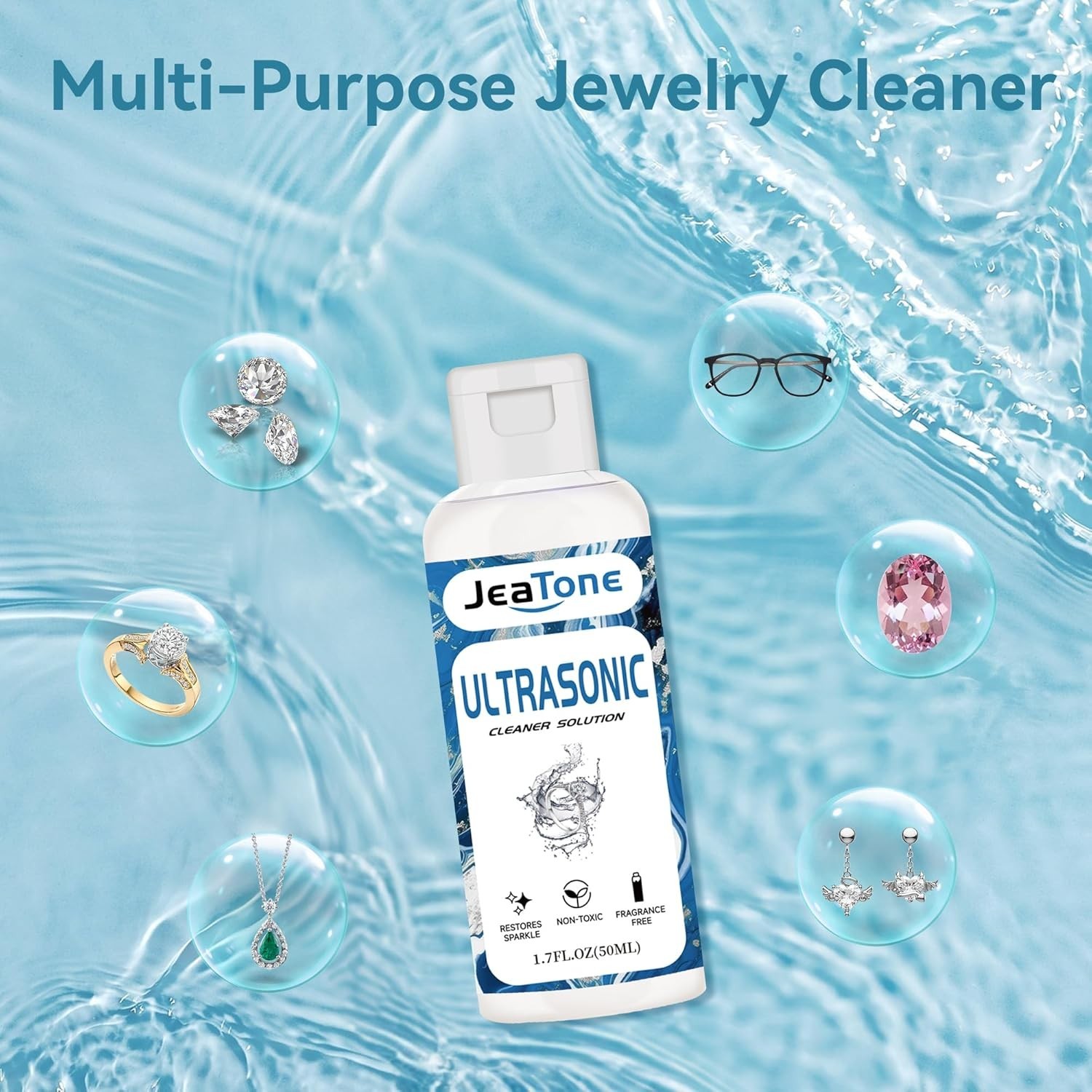 Ultrasonic Jewelry Cleaner Solution for Ultrasonic Cleaner Machine, Professional