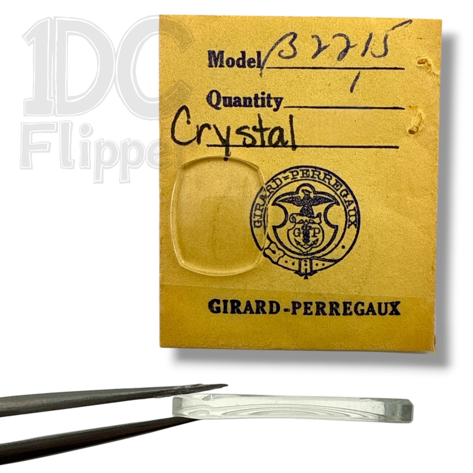 Girard Perregaux 2215 Watch Crystal 14.8 x 12.2mm NOS Curved Sides Ladies Read!
