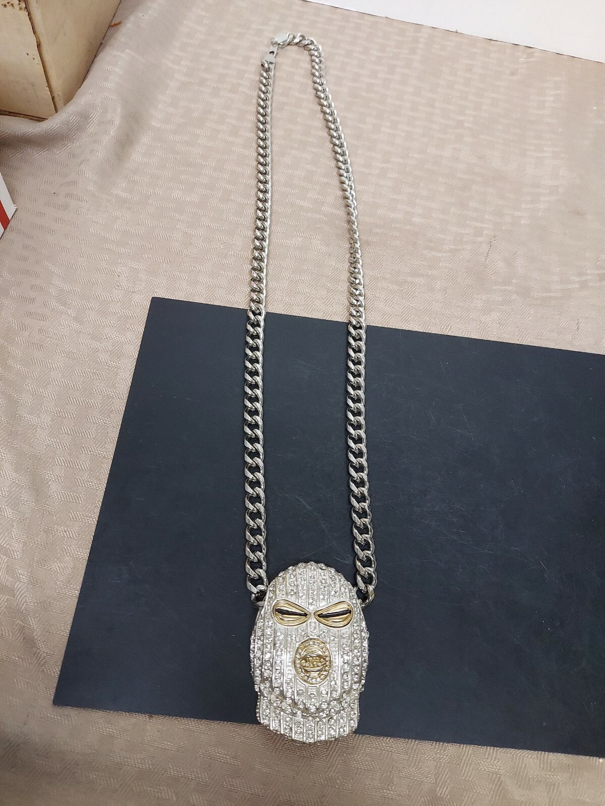 Bling Only Men’s Goon Ski Mask Necklace Very Heavy Old School 90s