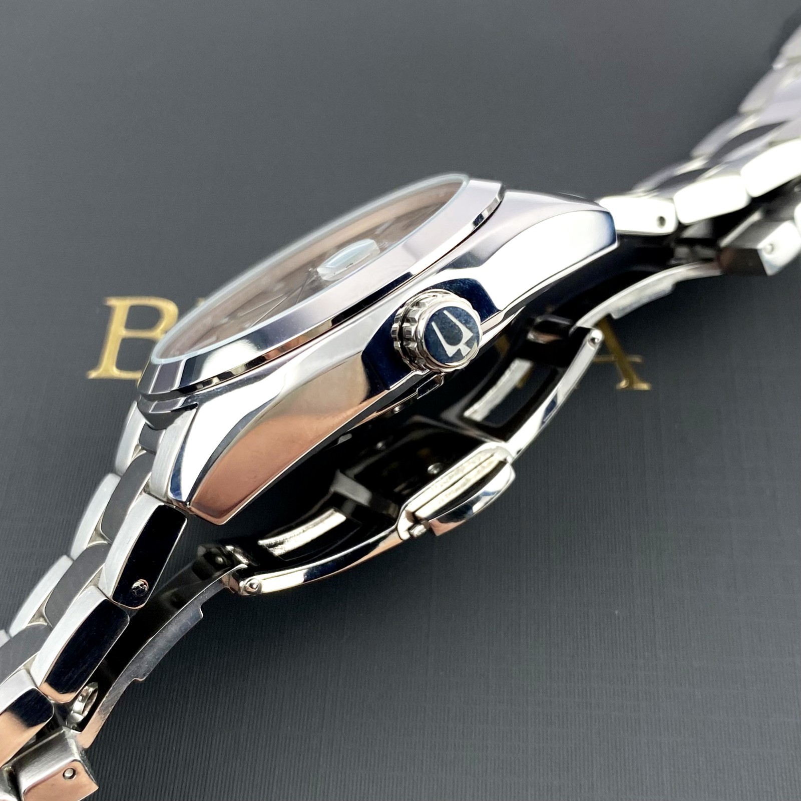 Bulova Surveyor 96B470 Automatic 39mm Brown Dial Stainless Steel Men’s Watch