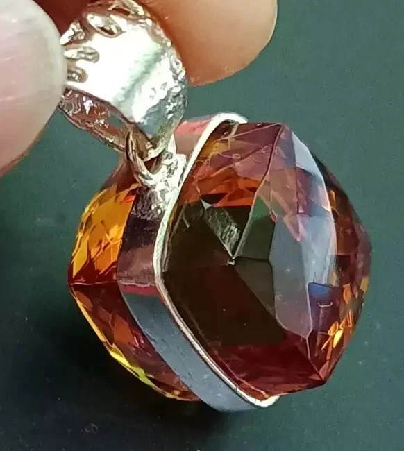 Natural Alexandrite Color Change Gemstone 50.22 Ct+ 925 Solid Silver Pendant