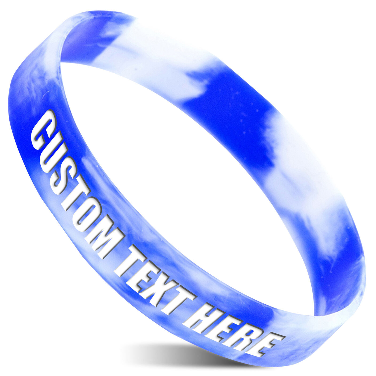2pcs Custom Classic Silicone Wristbands – Personalized Rubber Bracelets