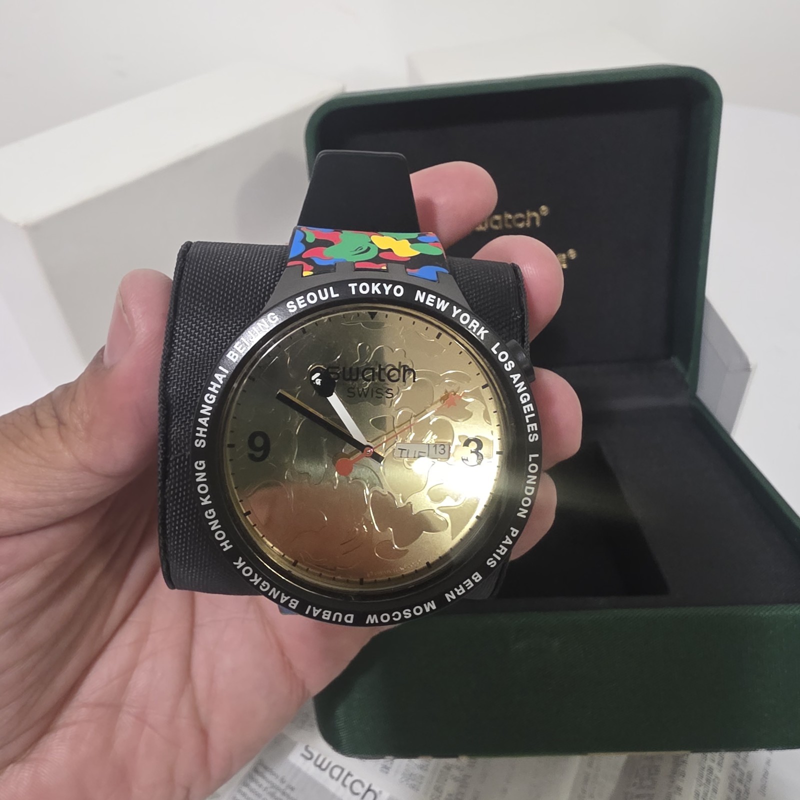 Bape Swatch Tokyo Bold Face