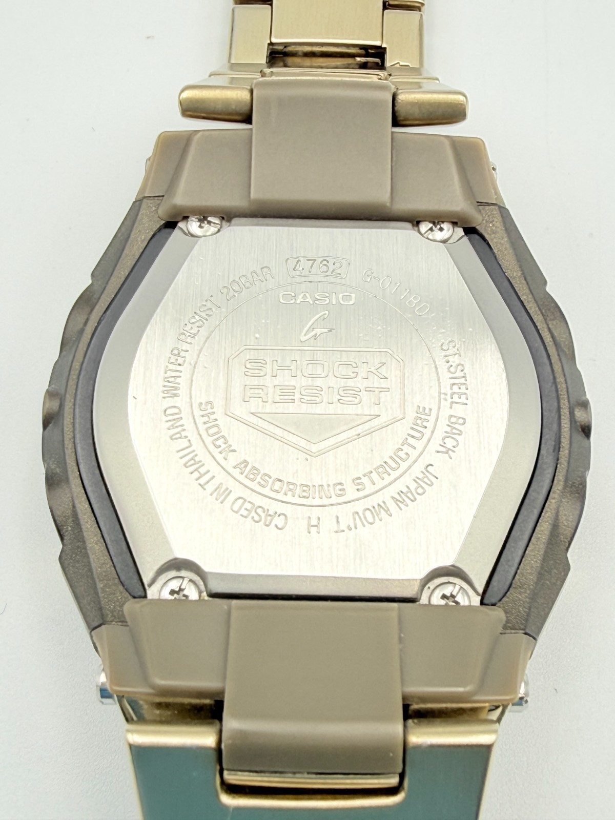 Casio G-Shock G-011 G-011D Cube Gold Ana-Digi Watch Wrist 16cm (6.3 in) -Rank B+