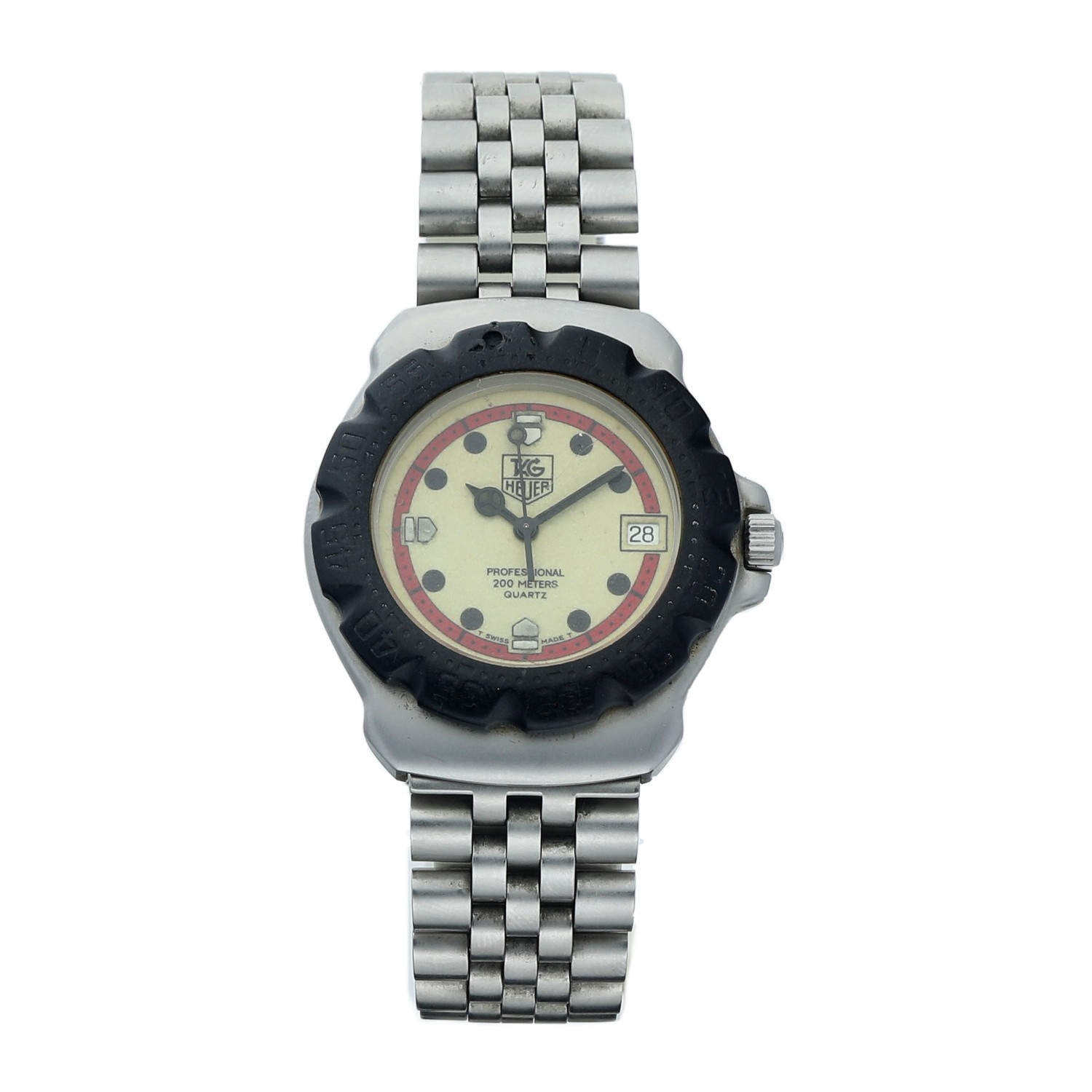 Vintage Tag Heuer WA1211 Formula 1 35mm Steel Luminous Dial Quartz Wrist Watch