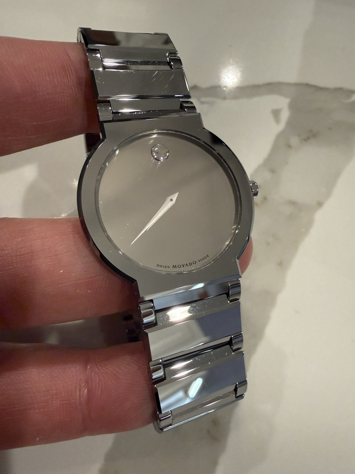 Movado Valor – Silver Dial, Tungsten Carbide, 34mm, Ref. 0604409