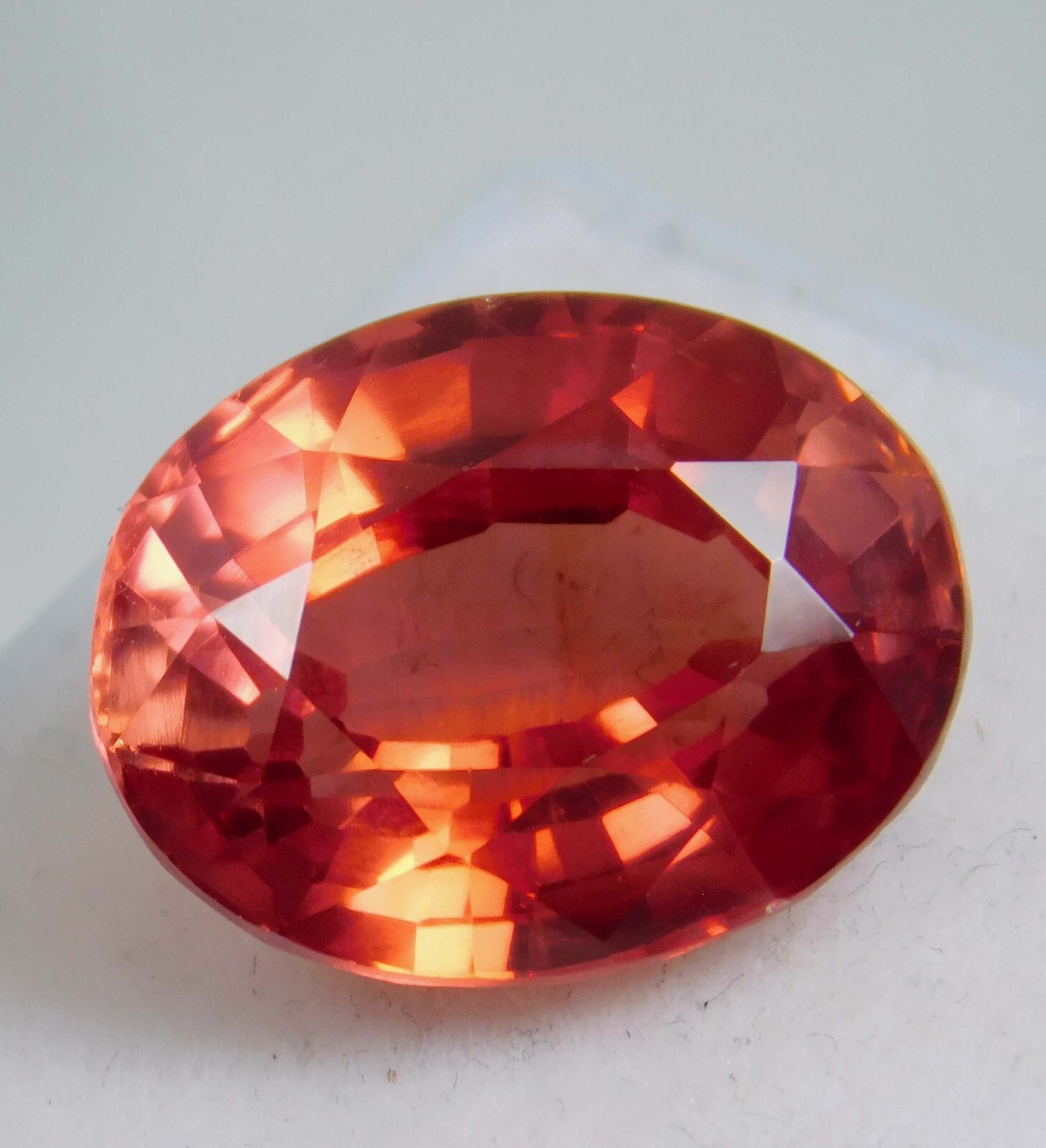 Padparadscha Sapphire Unheated Natural 12.70 Carat Certified Loose Gemstone