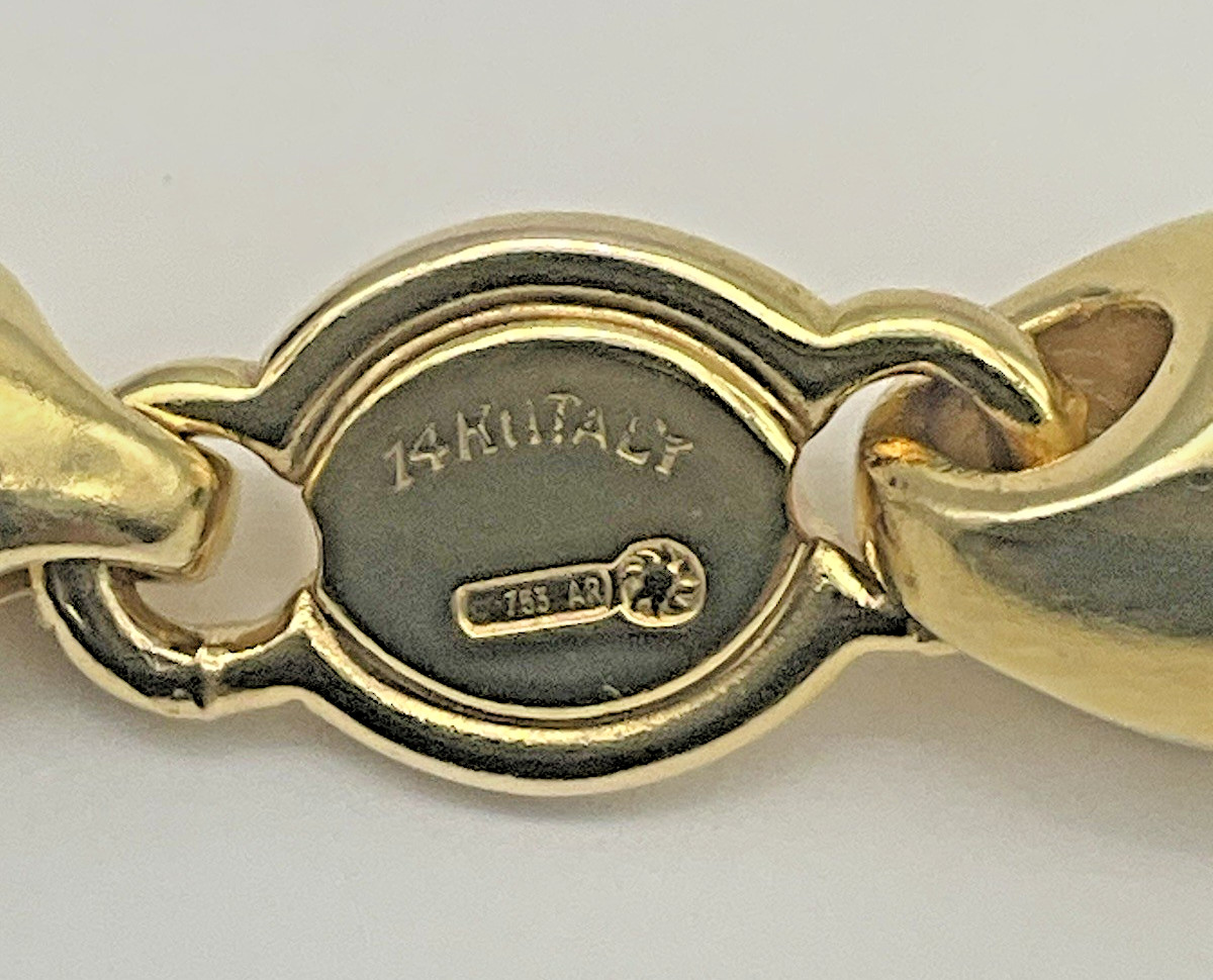 14K Yellow Gold 8” Figarope/Milano Chain Bracelet