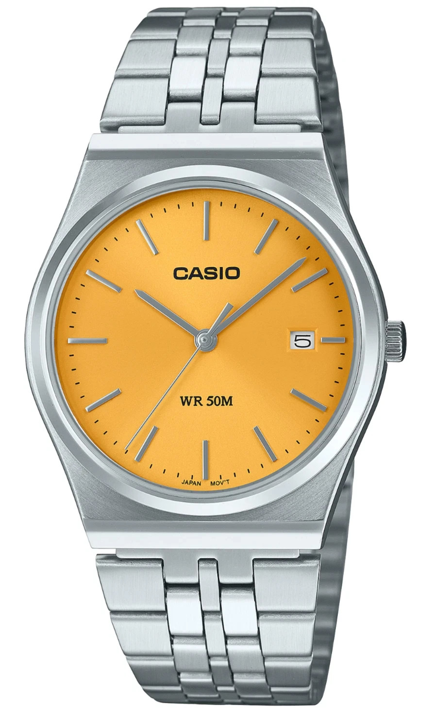 CASIO MTP-B145D-9AV Mens 50M Retro Stainless Steel Analog w Date Sport Watch