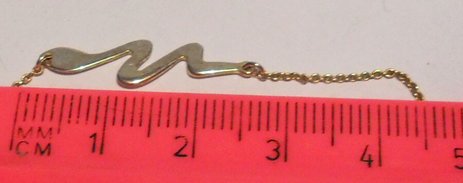 9ct Gold Vermeil 925 Sterling Silver Snake Station Necklace ~ L73.5cm ~ P0191