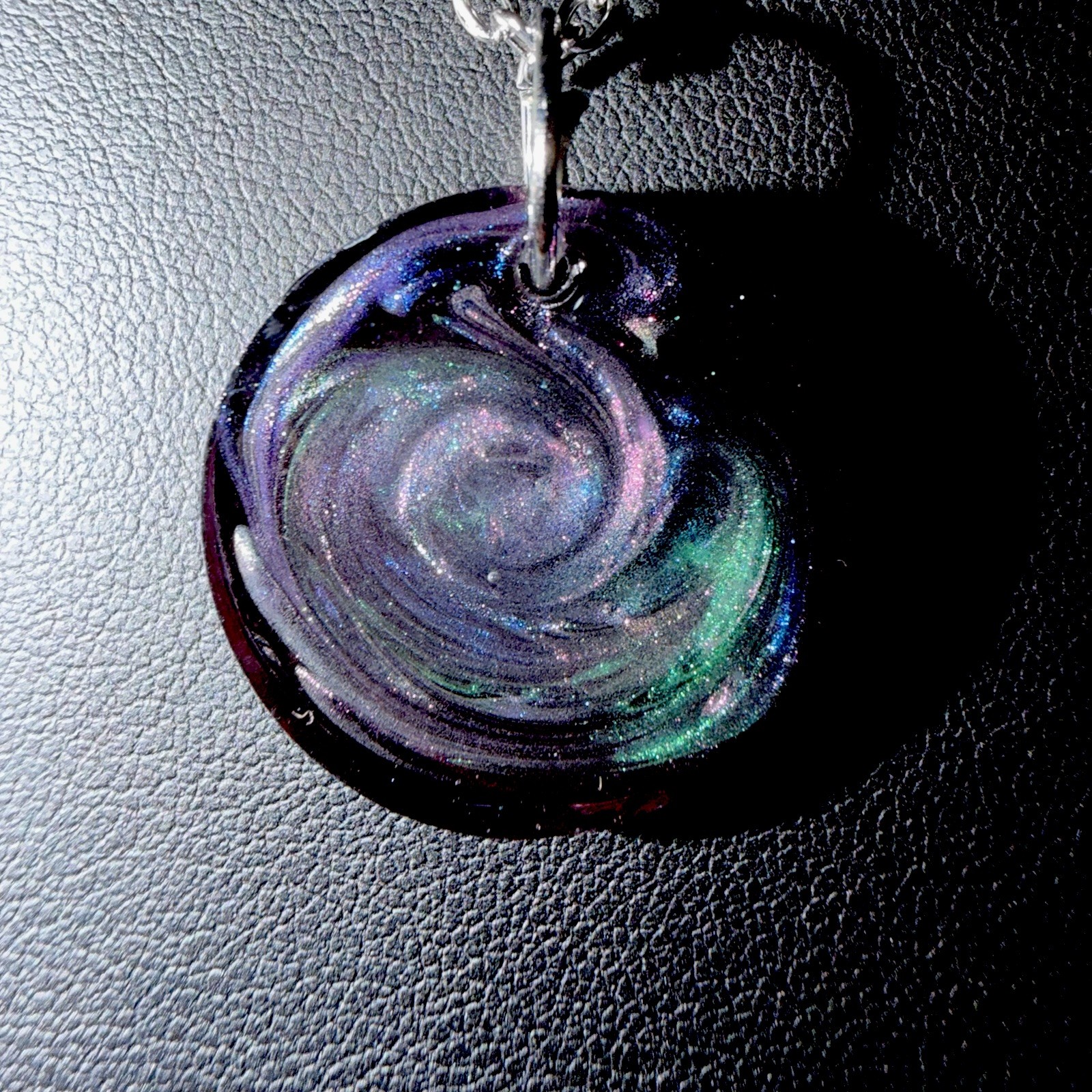 Handmade Galaxy Pendant Necklace Space Jewelry