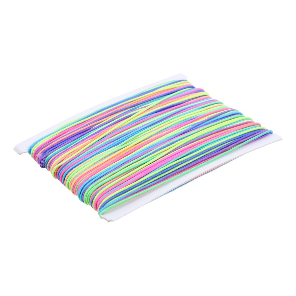 Stretch Elastic Beading Cord: 55 Yard 1mm Colorful Beading Cord for Bracelet
