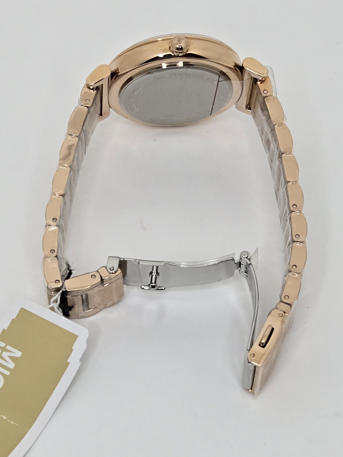 MICHAEL KORS ABBEY MK4617 PINK DIAL ROSE GOLD BRACELET QUARTZ 36MM WOMENS WATCH