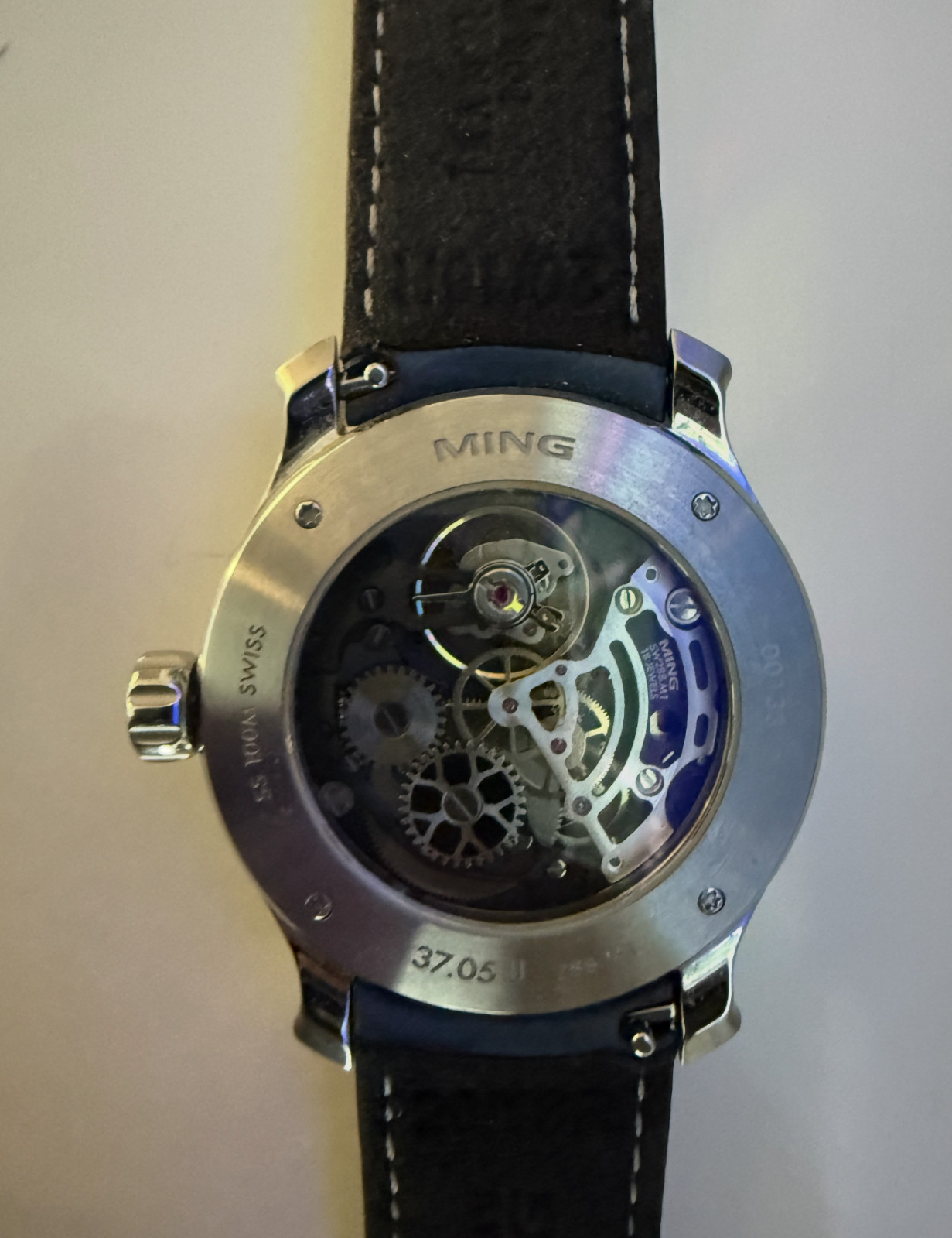 MING 37.05 Series 2 Moonphase 2025 Stainless Steel Box & Papers Full Set- Used