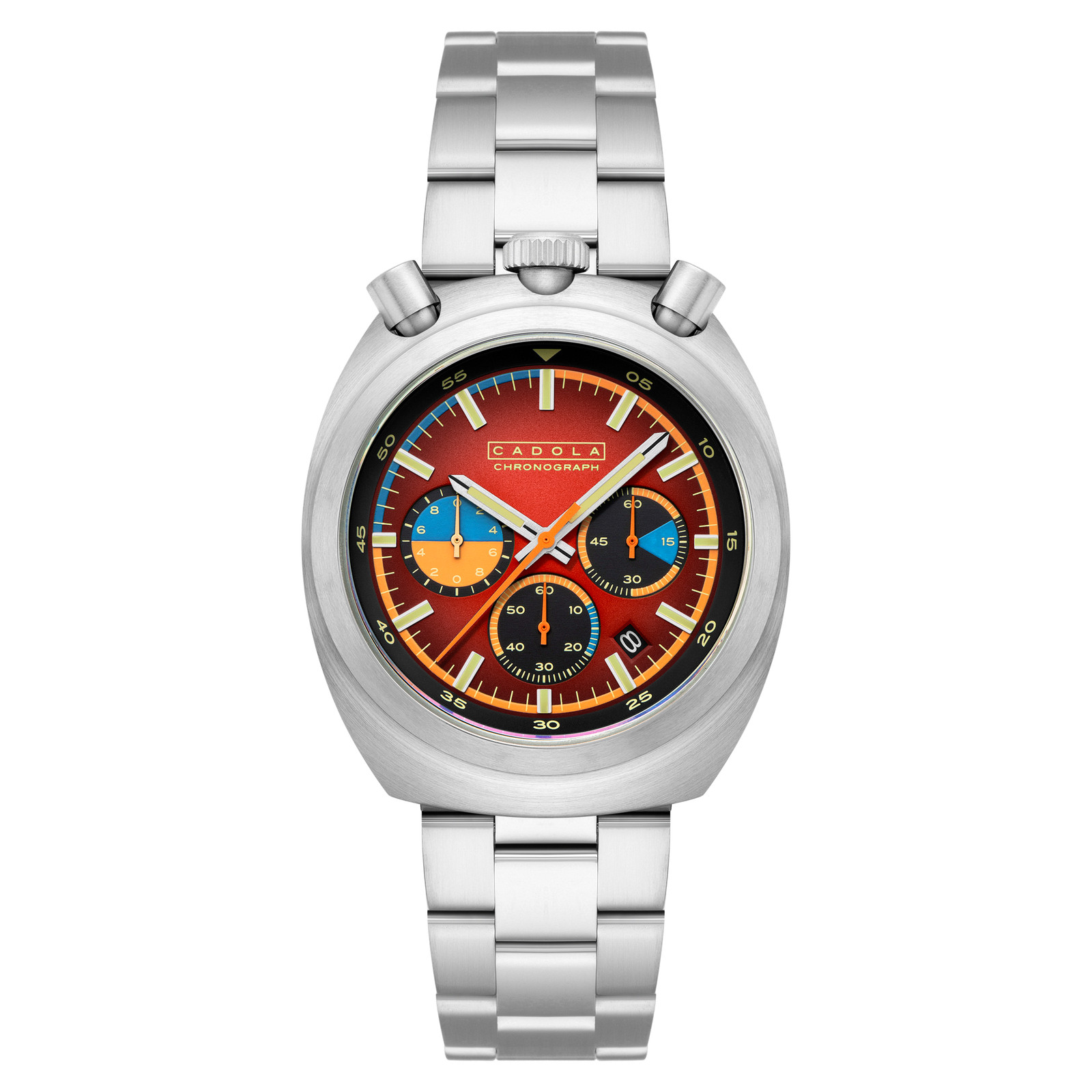 Testa Di Toro Chronograph Red / Stainless Steel | Red Dial Wristwatch CD-1058-22