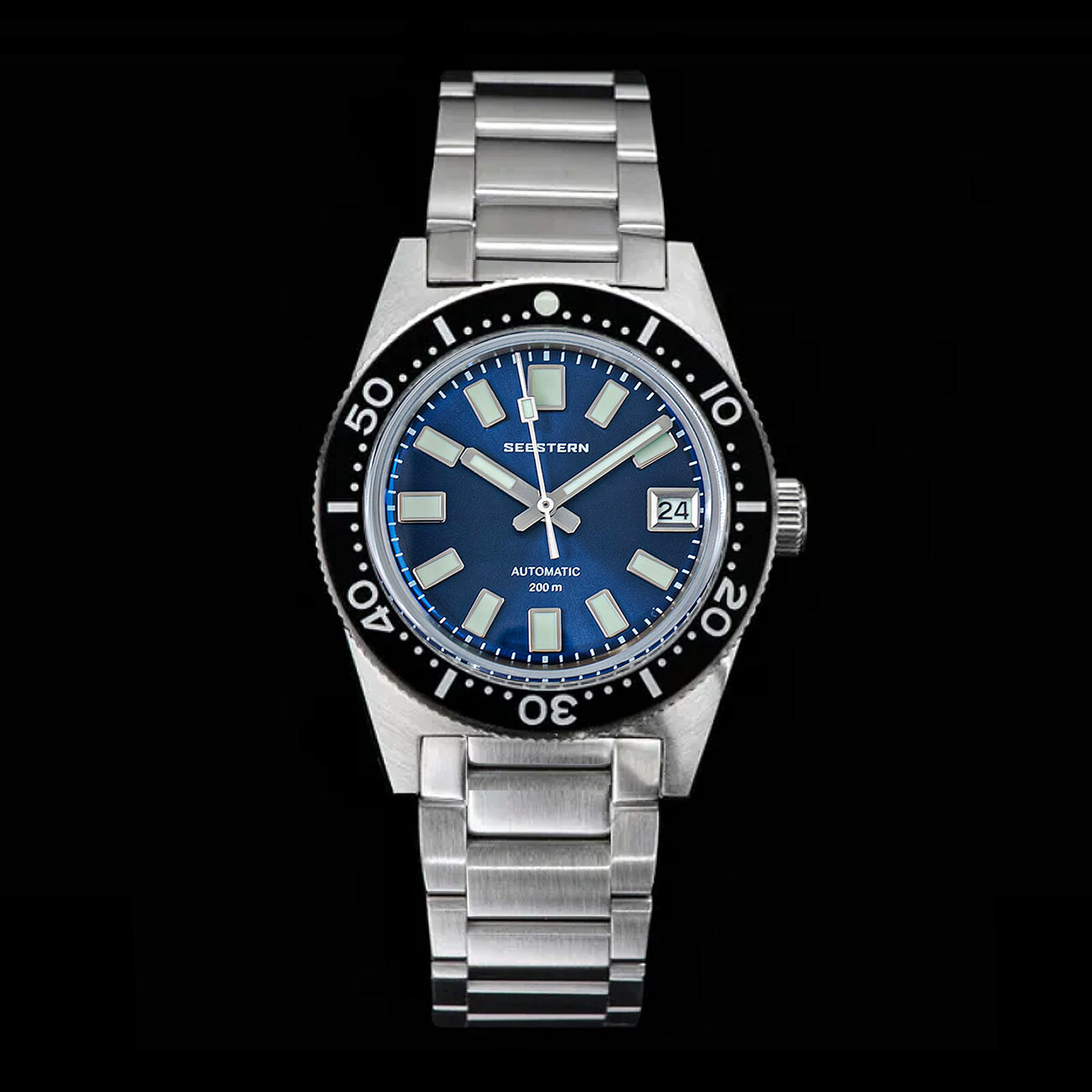 Seestern 62MAS 20ATM Genuine Ceramic NEW LUME Bezel 200m DIVER’S Watch 62MASELS
