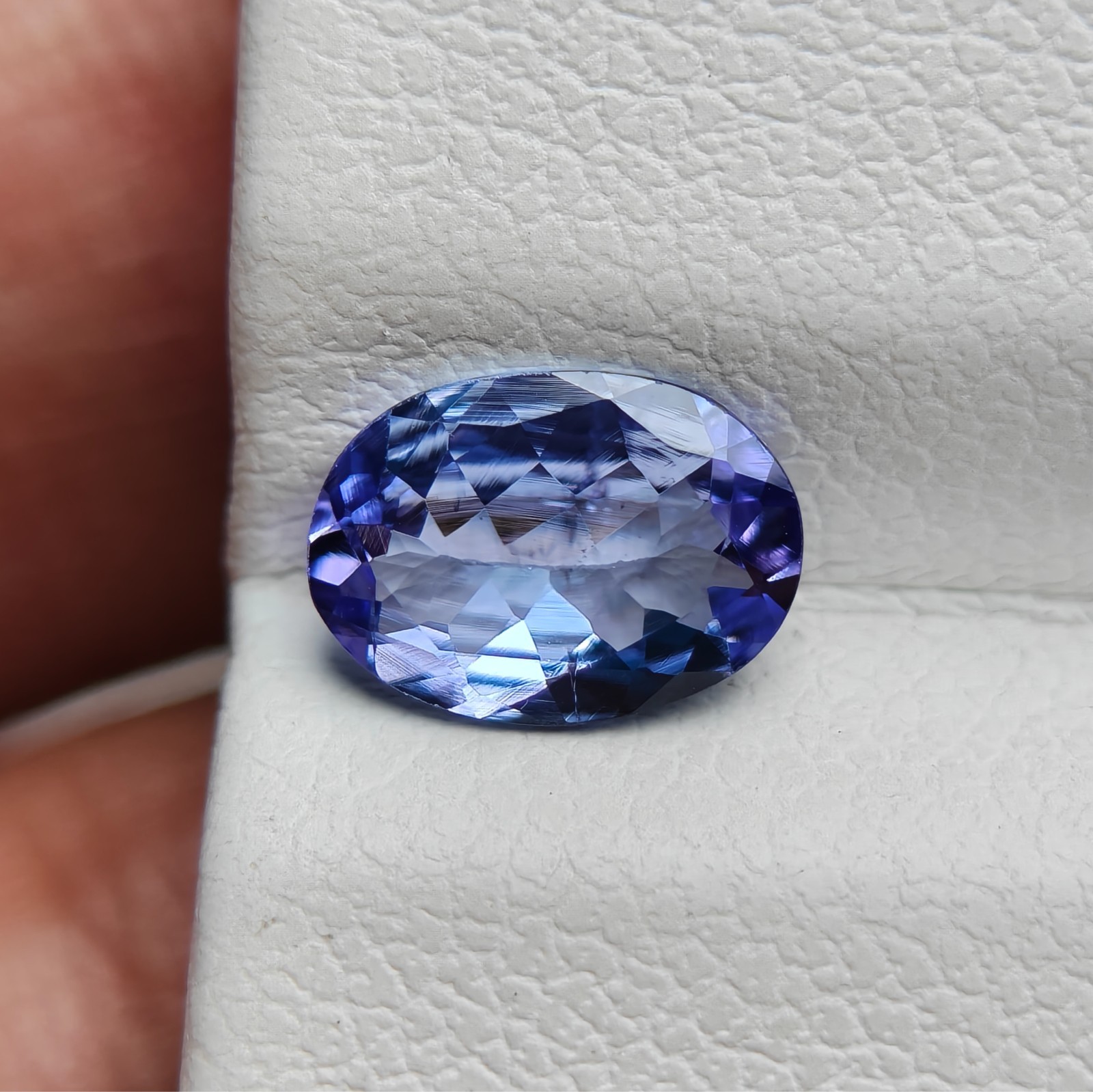 Natural tanzanite oval gemstone loose gemstone for jewelry making| 5.60×7.90mm