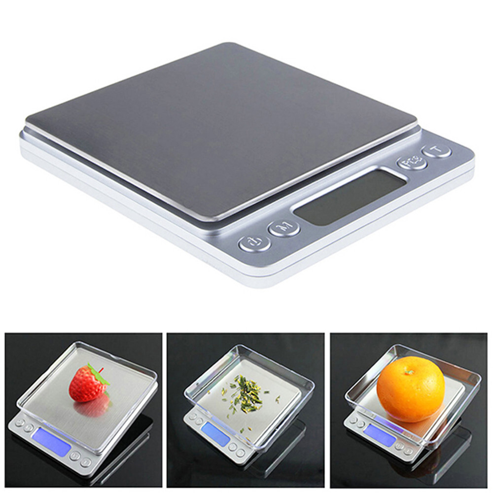 2000g x 0.1g Precision Digital Gram Jewelry Scale Gold Silver Coin LCD Display