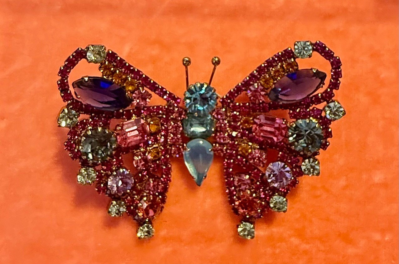 LOREN HOPE BUTTERFLY COLLECTION MEDIUM FUSCHIA ONE OF A KIND