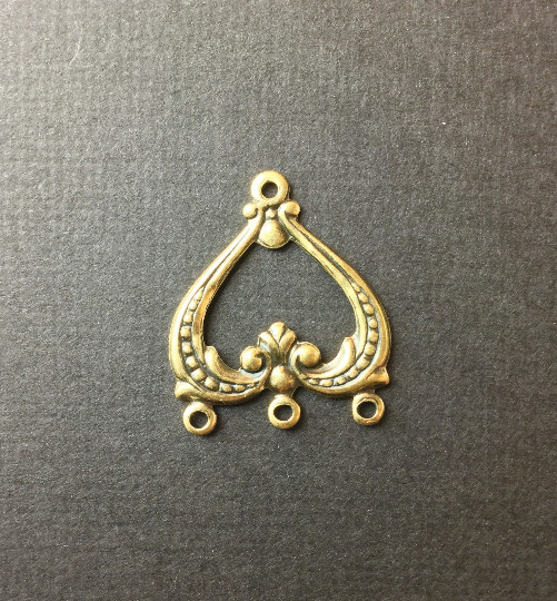 26673 4 Pc Brass Oxidized Victorian Jewelry Connector Finding