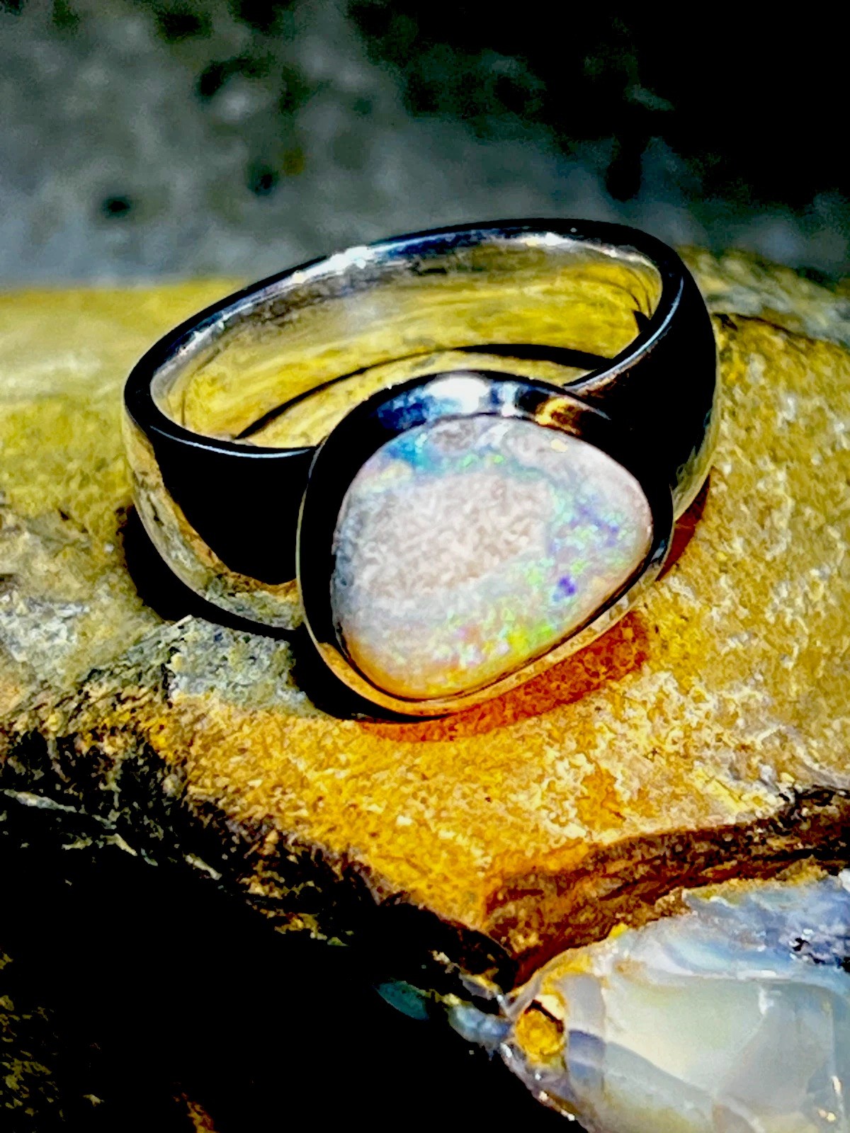 Boulder Opal Beach in Silver