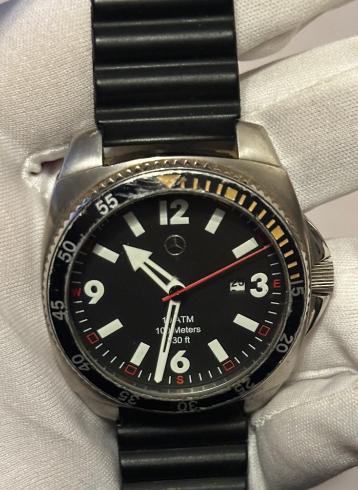 Mercedes-Benz Motorsport Racing AMG DTM Pilot Sport Car Divers Watch New Battery