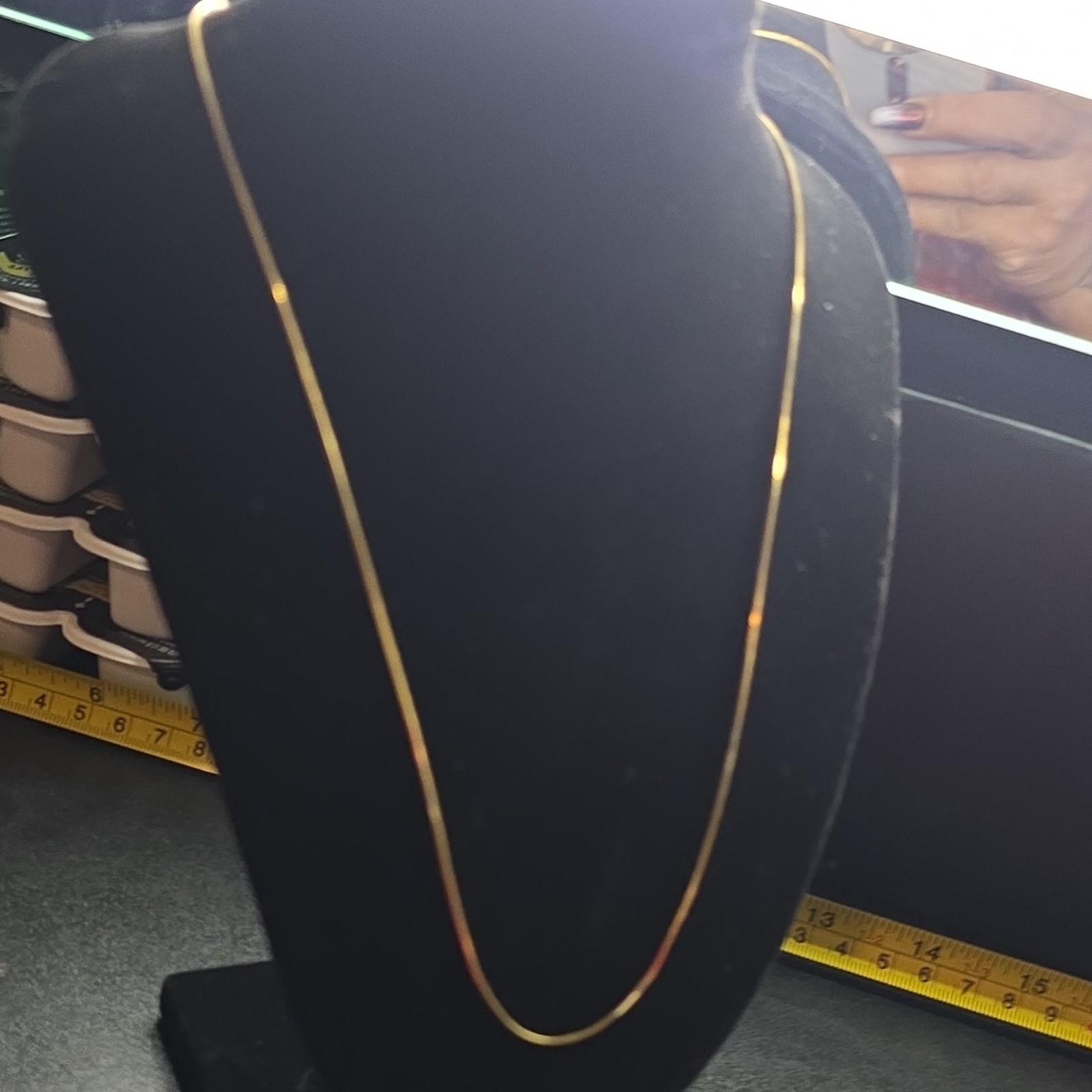 Gold Tone Chain Necklace Lobster Clasp 999 Purity No Stone Metal Chain Style