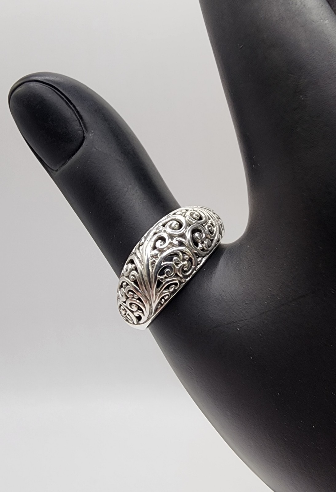 Bali Legacy Filigree Ring in Sterling Silver (Size9.0) 5 Grams STS 925