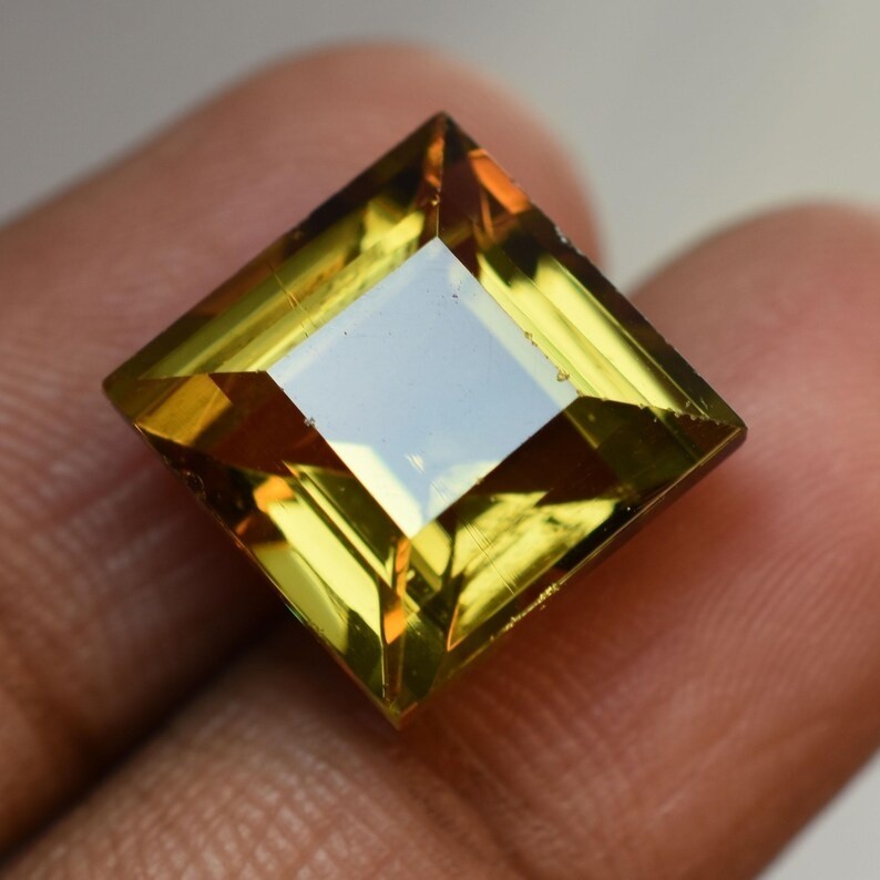 7.10 Ct Natural Alexandrite Square Cut Certified Jewelry Making Stone