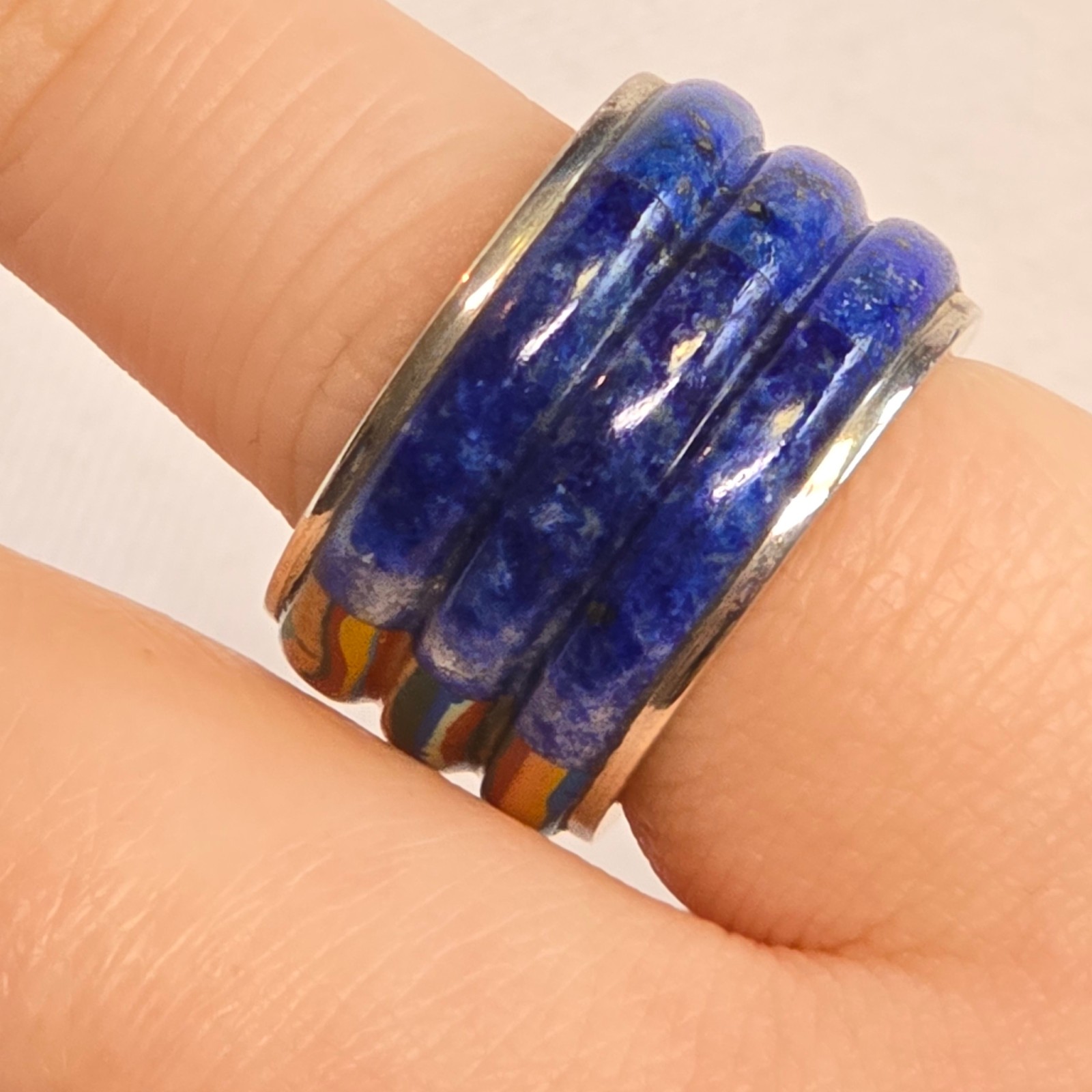 Sterling Silver Signed DTR Ring 11.26g Fine Jewelry Size 7.75 Band *READ*