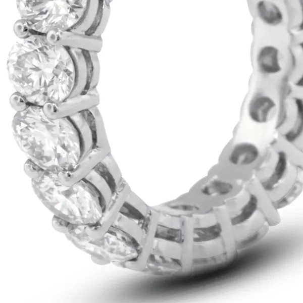 Eternity Wedding Ring 14K Gold Classic 2.50 Carat Round Lab-Grown Diamond E VVS2