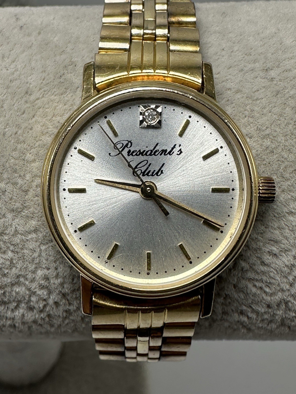 Hamilton Ladies Watch President’s Club New Battery Gold Plated 24MM 6.75″ N98