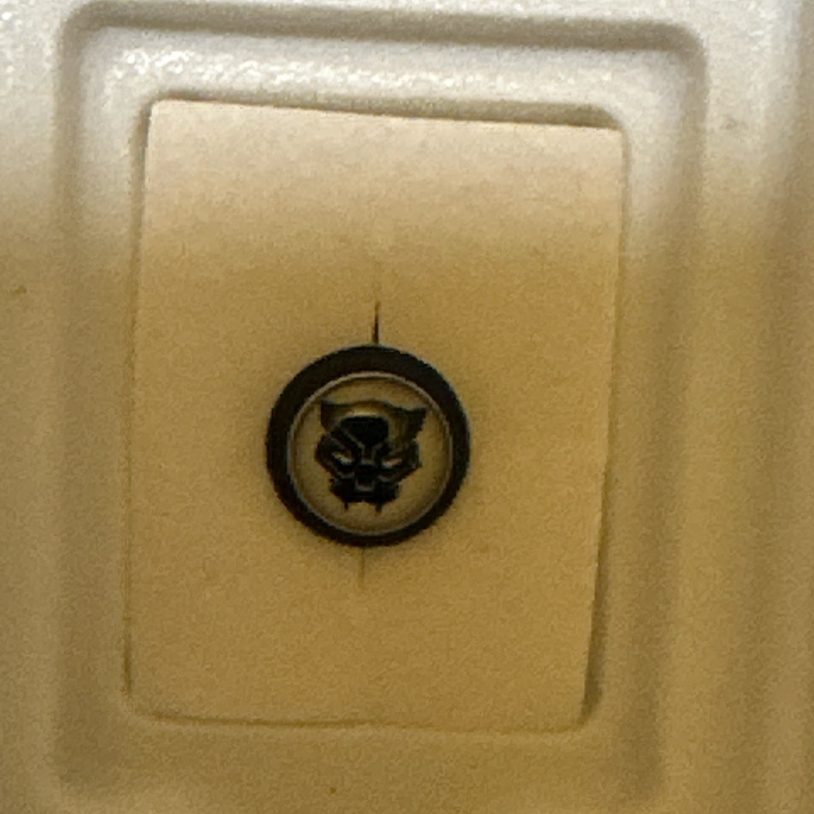 Marvel Black Panther Logo FAUX gauge earrings