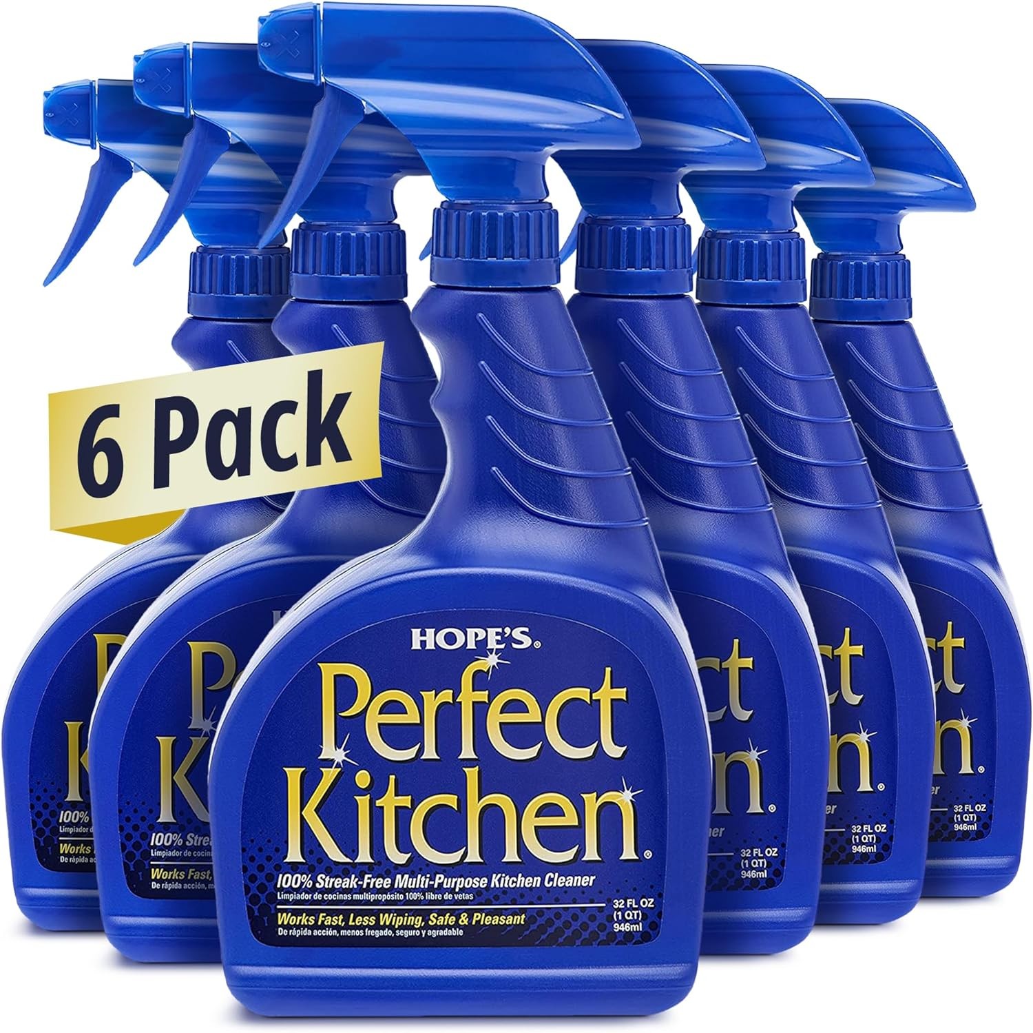 HOPE’S Perfect Kitchen Cleaner Spray – 32 Oz No-Residue All Purpose Cleaning…