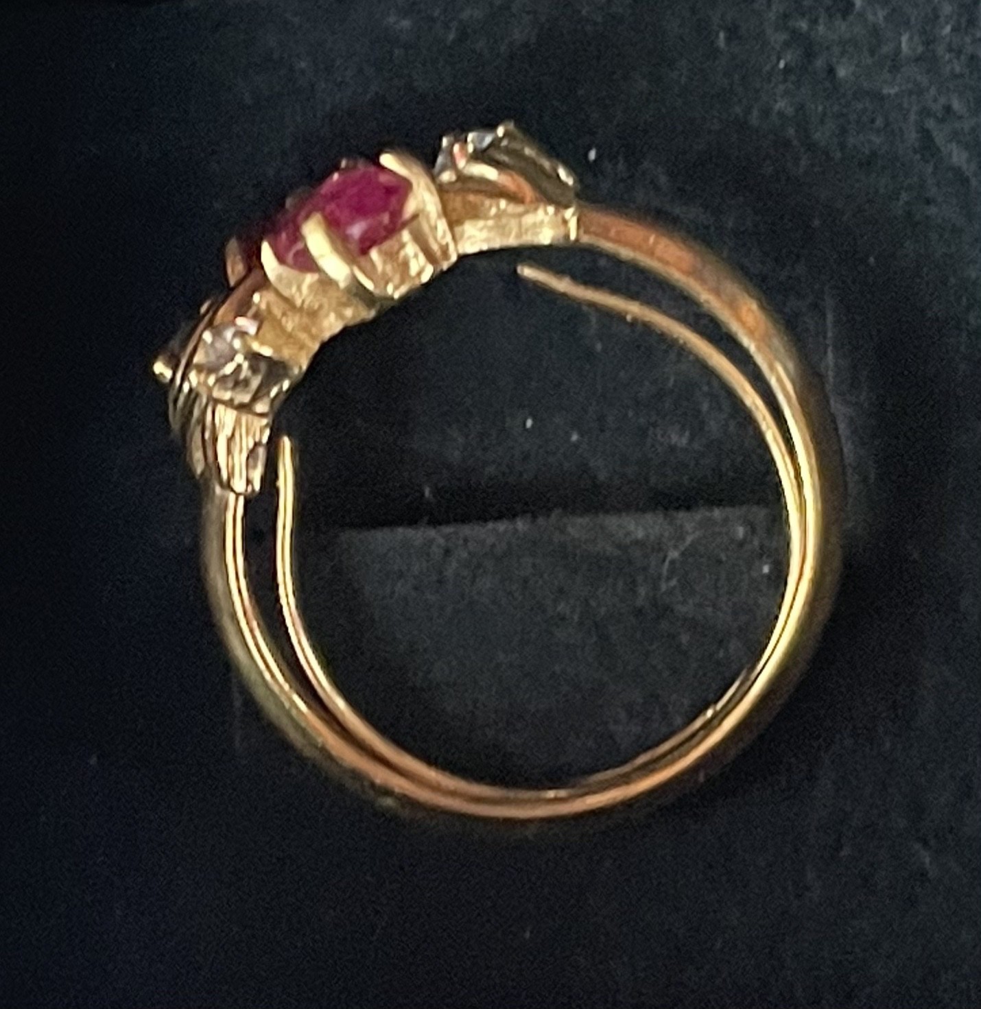 Vintage Avon “Royal Radiance” Pink And White Rhinestones 6.5-7.5 adjustable
