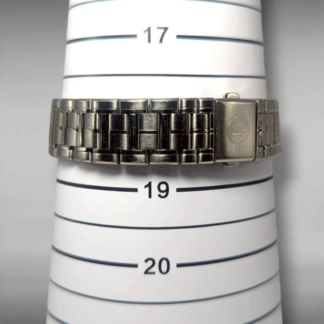 CITIZEN EXCEED H410-T003818 Mens Eco-Drive Radio SS Silver MOP Watch
