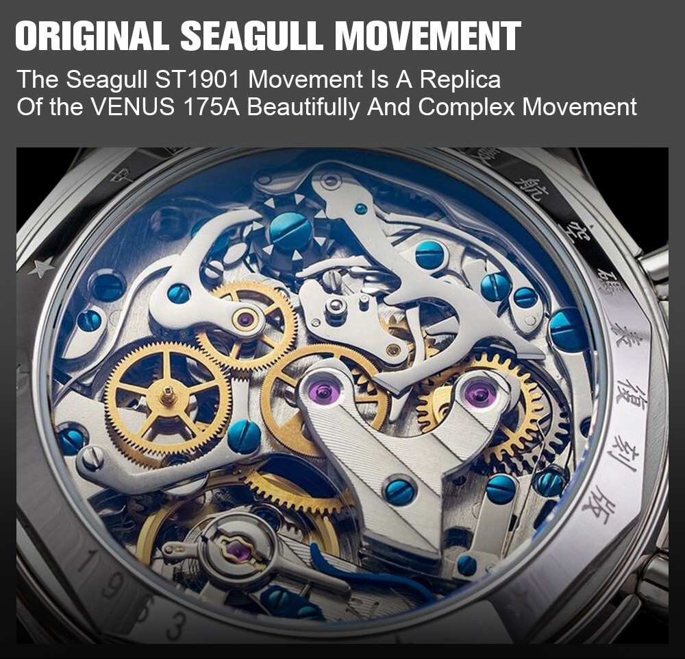 SEAKOSS 71Anniversary 38mm Acrylic Crystal No Gooseneck Vintage Mechanical Watch