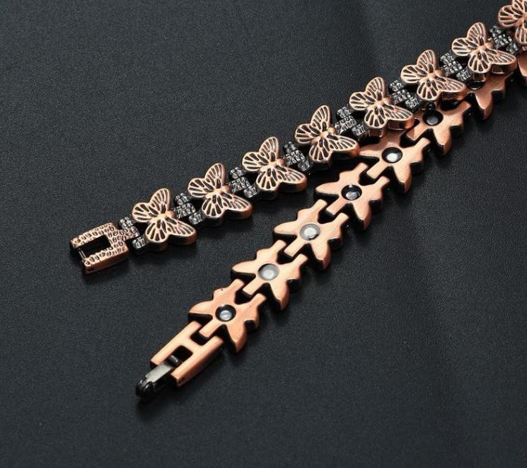 Men’s Bracelet Magnetic Therapy Arthritis Pain Relief Pure Solid Copper Bangle