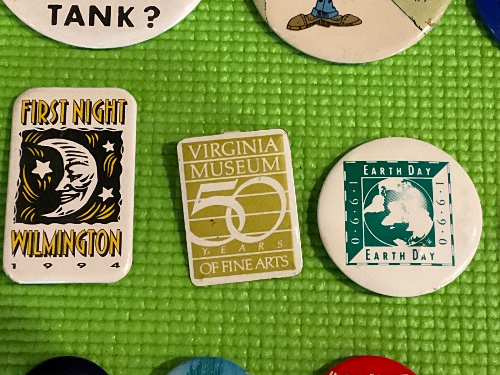 Vintage Pinback Button Collection 35+ 1970s 80s WABC No Nukes Esso TMI: U PICK