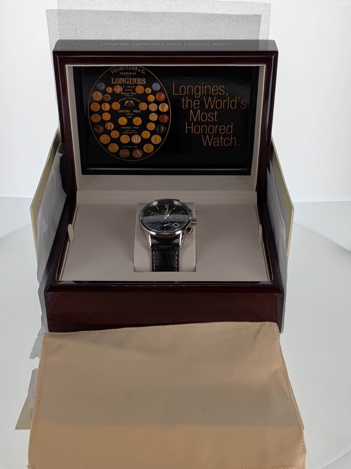 Longines Master Chronograph Auto L2.749.4 Black Dial 40mm Full Set