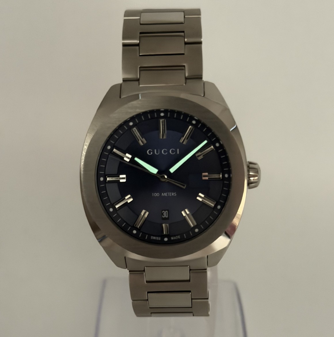 GUCCI GG2570 YA142303 Quartz Blue Dial Men’s Watch 41mm