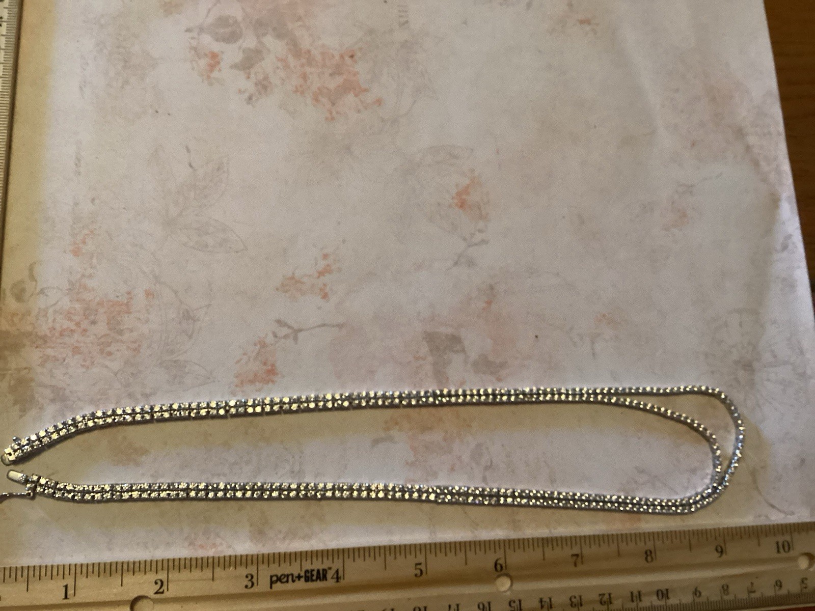 Fuzion Creations FZN Sterling White Quartz Tennis Double Strand 5mm Necklace 18”