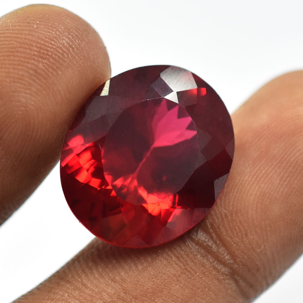 Natural Red Ruby 23.15 Ct CERTIFIED Oval Cut Loose Gemstone For Jewelry Making