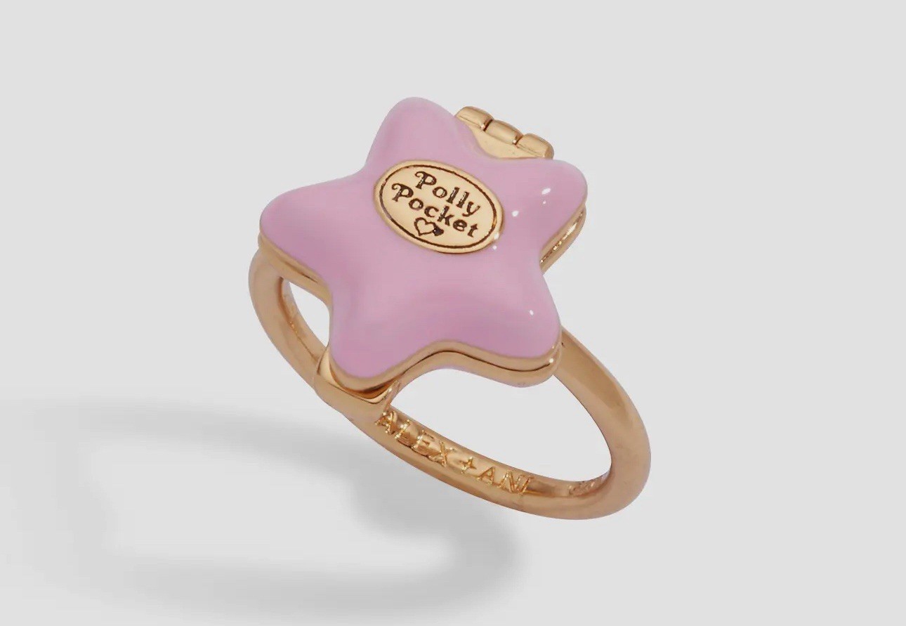Alex + Ani X Polly Pocket House Locket Ring NEW Final Sale