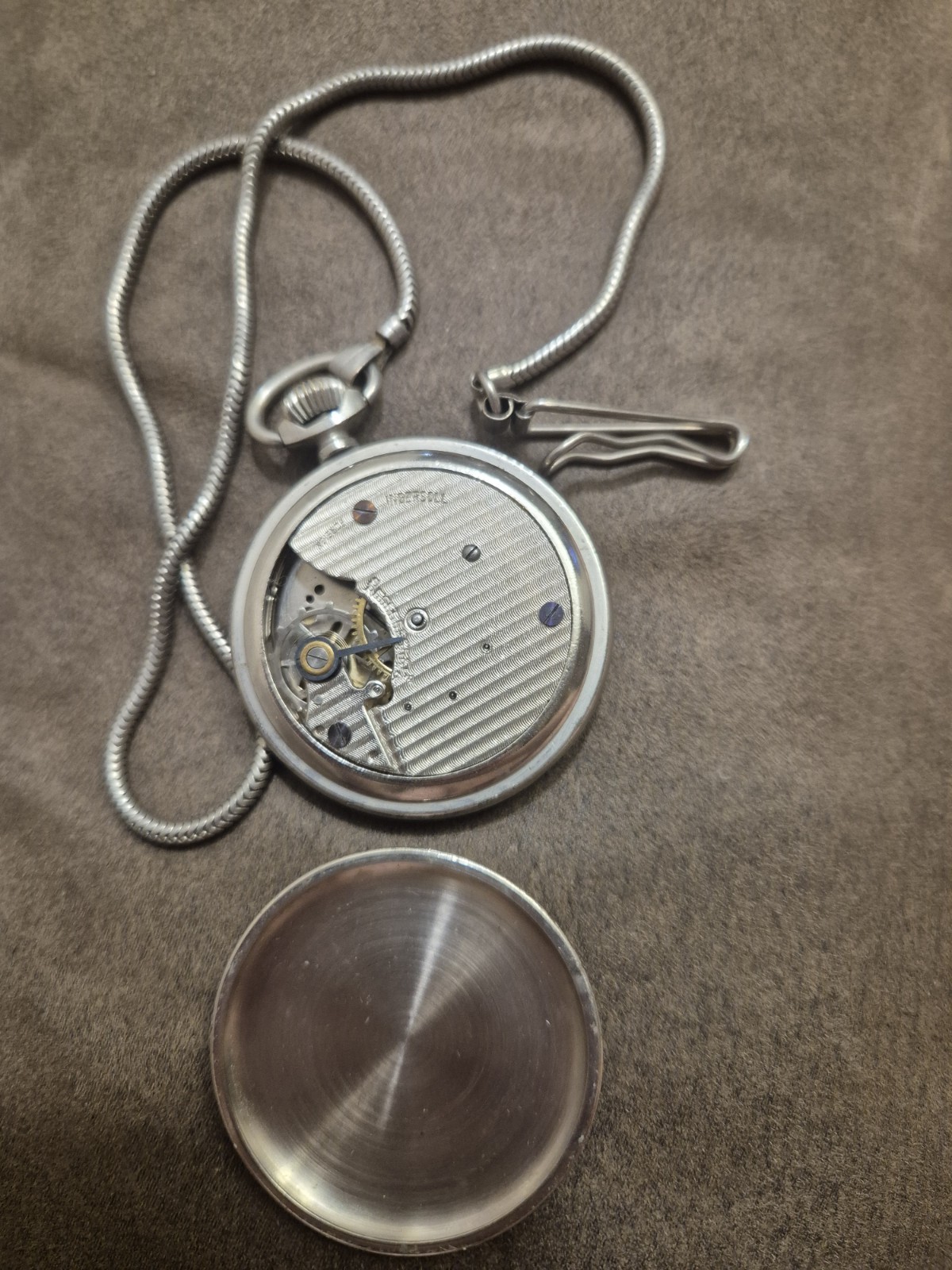 Vintage Ingersoll LTD of London Bearded Mickey Mouse Pocket Watch 50 mm Working
