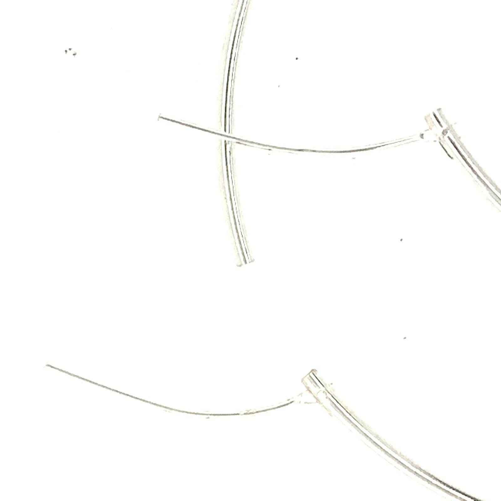 2.75″ Large Real 925 Sterling Silver Hoop Earrings pair Girls Big, Thin, Trendy