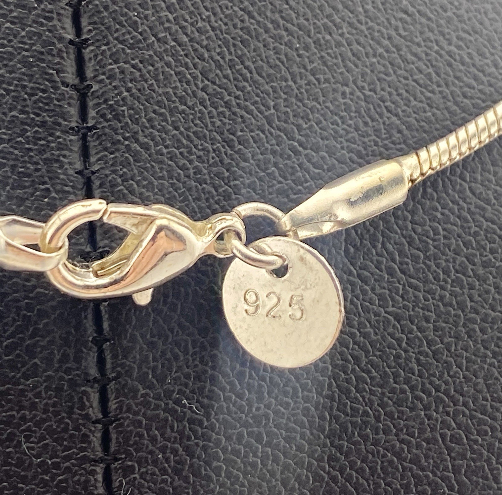 925 Silver Snake Chain Necklace, 16” – 7 Grams.