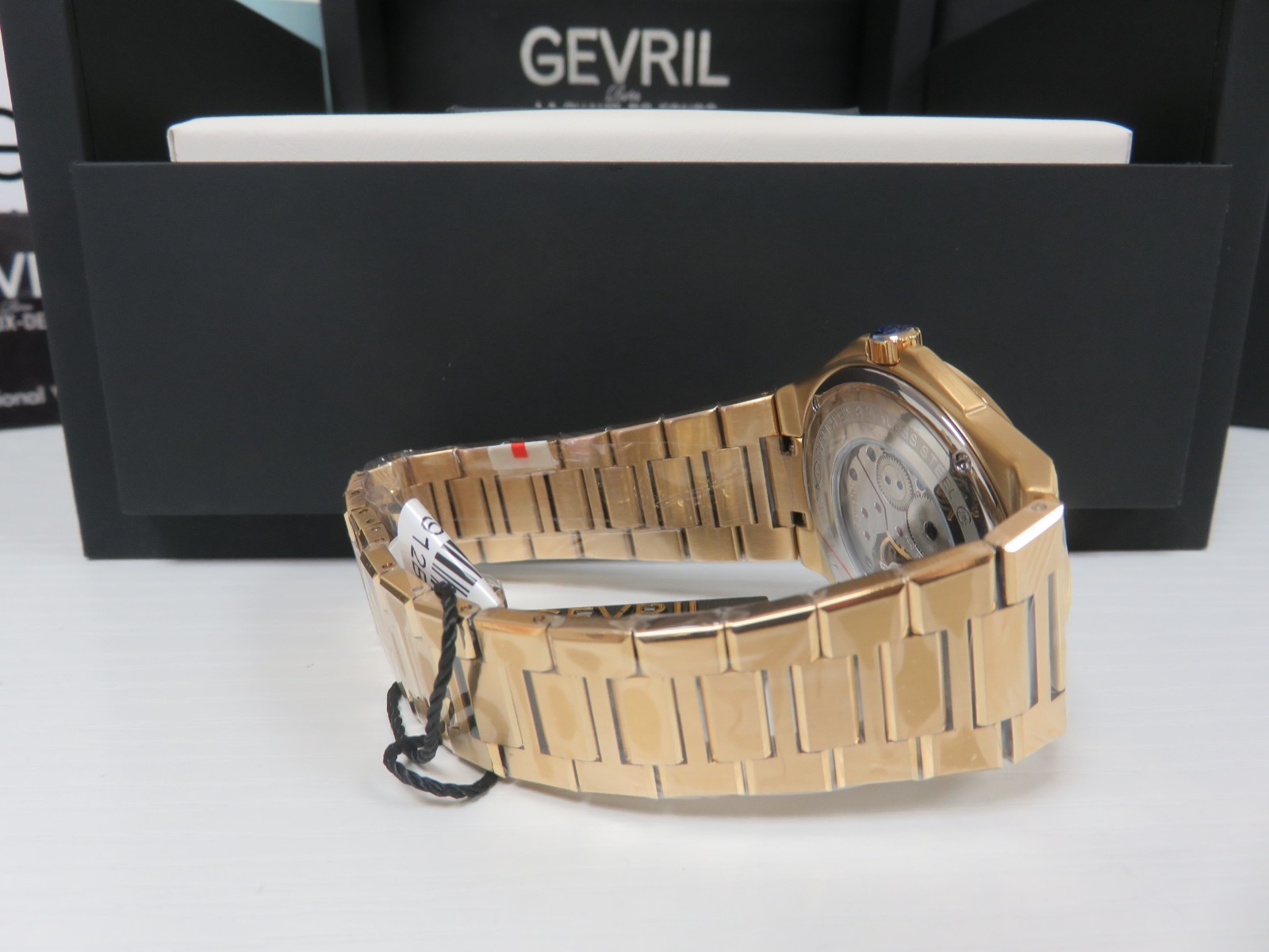 Gevril Men’s 49912B Montauk Sub Dial Swiss Made ETA 7001 Gold IP 40mm Watch